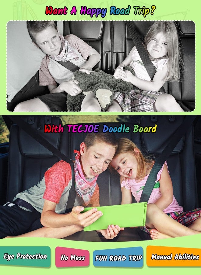 TECJOE LCD Writing Tablet, 8.5 Inch 2 Pack Colorful Doodle Board Drawing Tablet for Kids, Kids Travel Games Activity Learning Toys Birthday Gifts for 3 4 5 6 Year Old Boys and Girls, Blue Green - Image 5